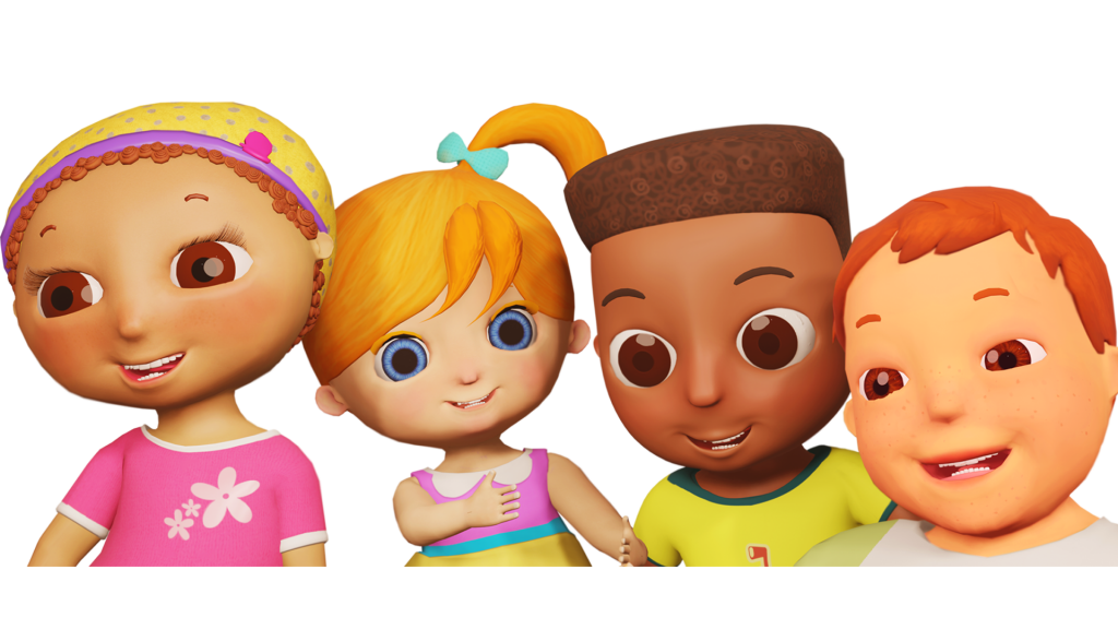 Four kids smiling